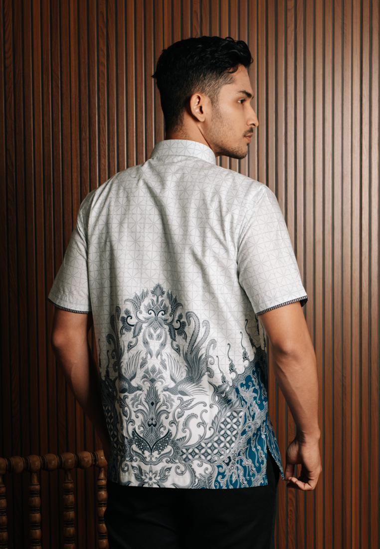 Hadinata Embroidery Batik Kemeja Pendek Mavendra Madira-0